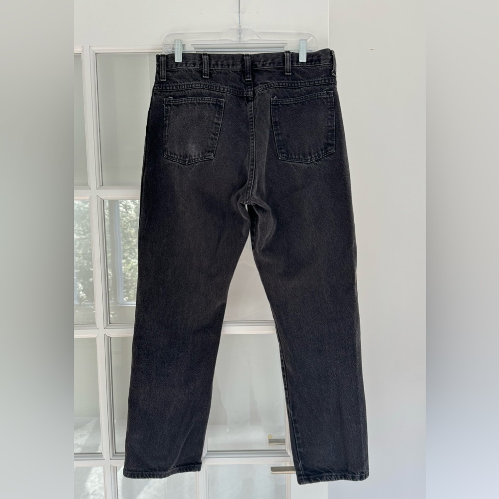 Men’s Legendary Gold Black Denim Jeans distressed size 36x30 - Picture 2 of 4